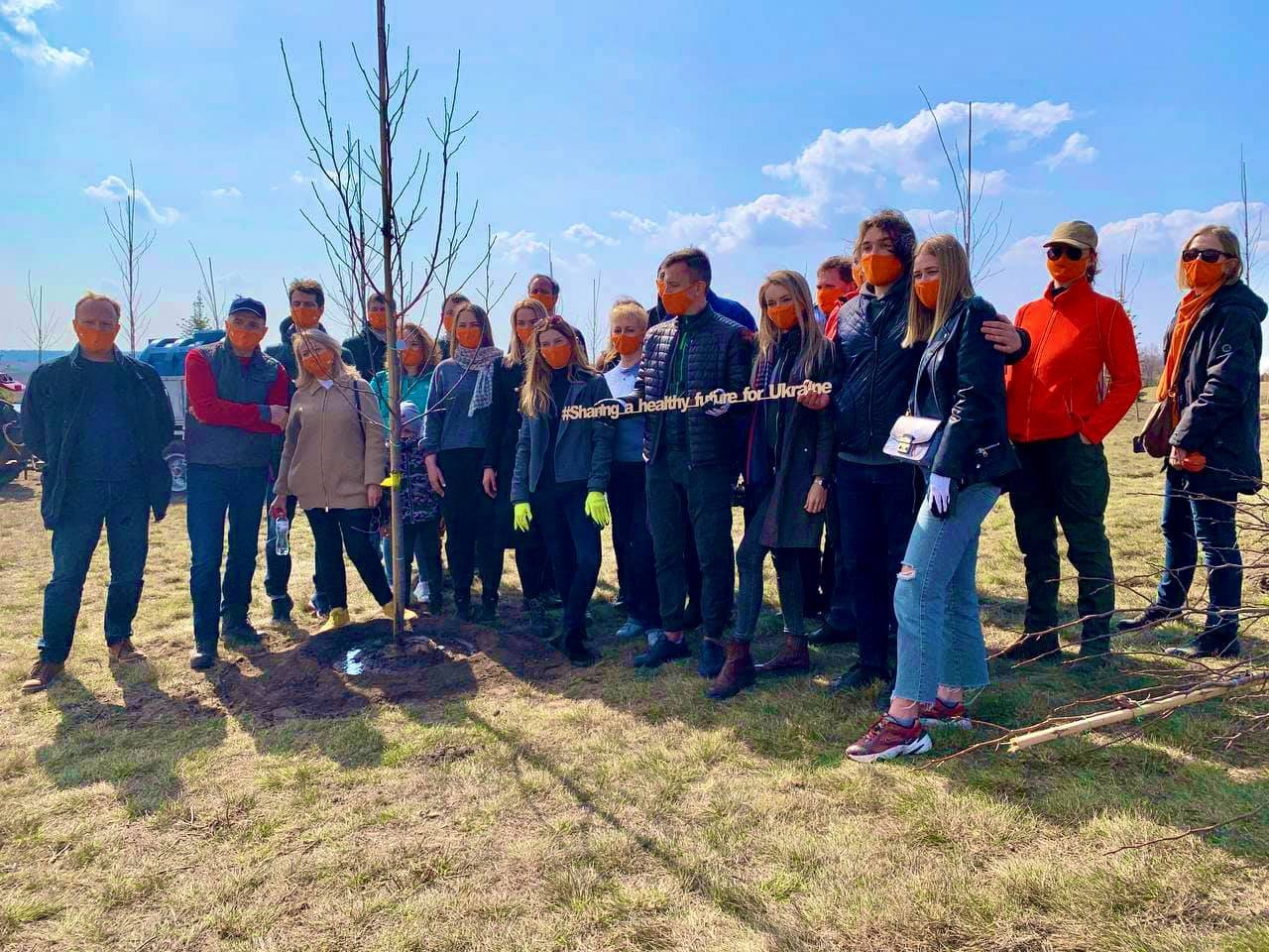 The Embassy of the Kingdom of the Netherlands in Kyiv and Airfrance KLM in Ukraine landed a trees in Dobropark